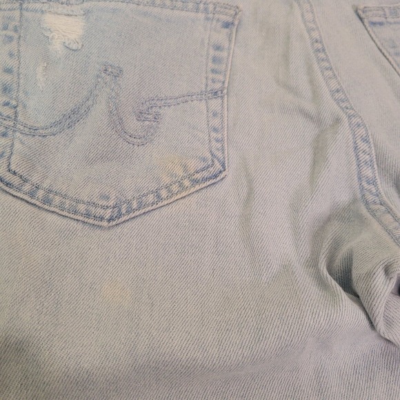 Adriano Goldschmied Womens Jeans 30 Ex-Boyfriend Slim Slouchy Raw Hem Distressed - Picture 4 of 14